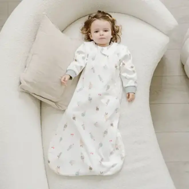Removable Long Sleeve Sleep Bag 1.0 TOG (Organic Cotton) - Ice Cream Summer