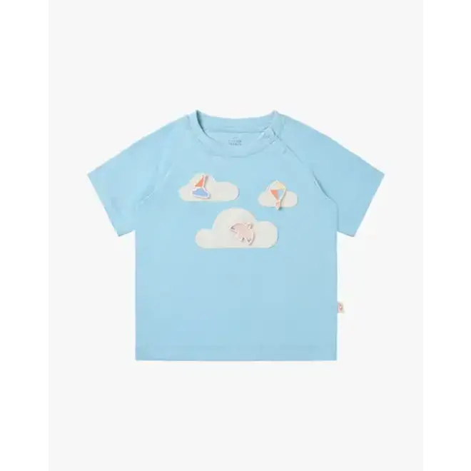 Quick Dry Cooling Cotton Raglan Short Sleeve Tee Forget-Me-Not