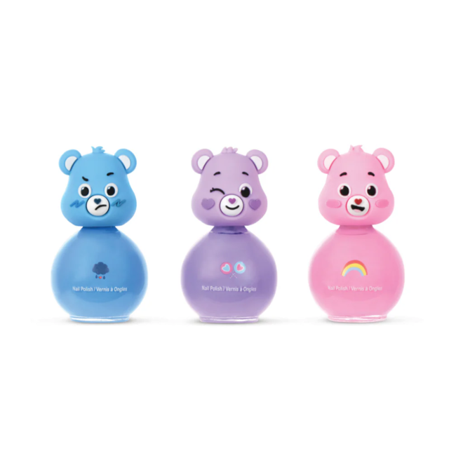 CARE BEARS NAIL POLISH AND STICKERS PINK