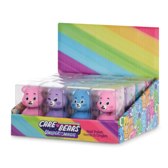 CARE BEARS NAIL POLISH AND STICKERS PINK