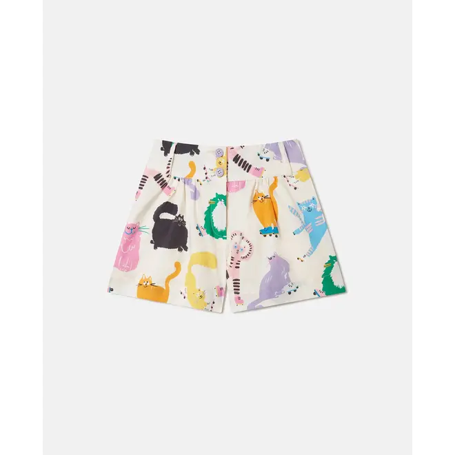 GIRL CATS PRINT SHORTS