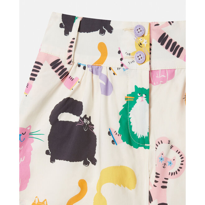 GIRL CATS PRINT SHORTS