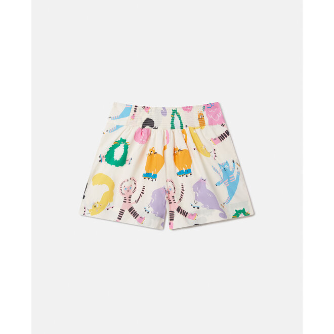 GIRL CATS PRINT SHORTS