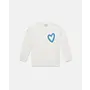 GIRL SWEATSHIRT WITH SPRAY HEARTS