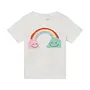 BABY GIRL SS T-SHIRT WITH RAINBOW ICE CREAM PRINT