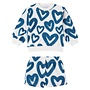GIRL SPRAY BLUE HEARTS TRACKSUIT