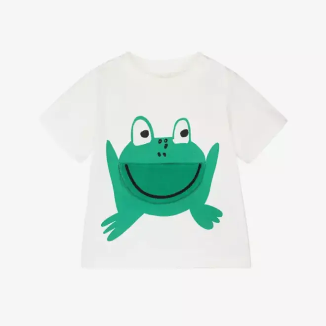BABY BOY SS T-SHIRT WITH FROG PRINT