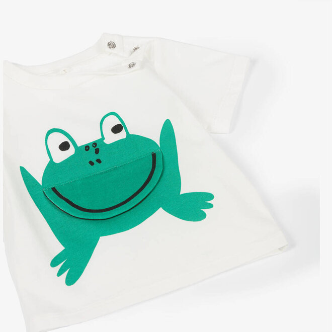 BABY BOY SS T-SHIRT WITH FROG PRINT