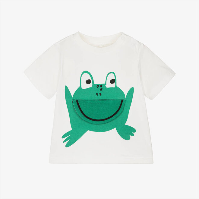 BABY BOY SS T-SHIRT WITH FROG PRINT