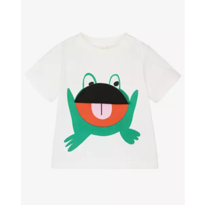 BABY BOY SS T-SHIRT WITH FROG PRINT