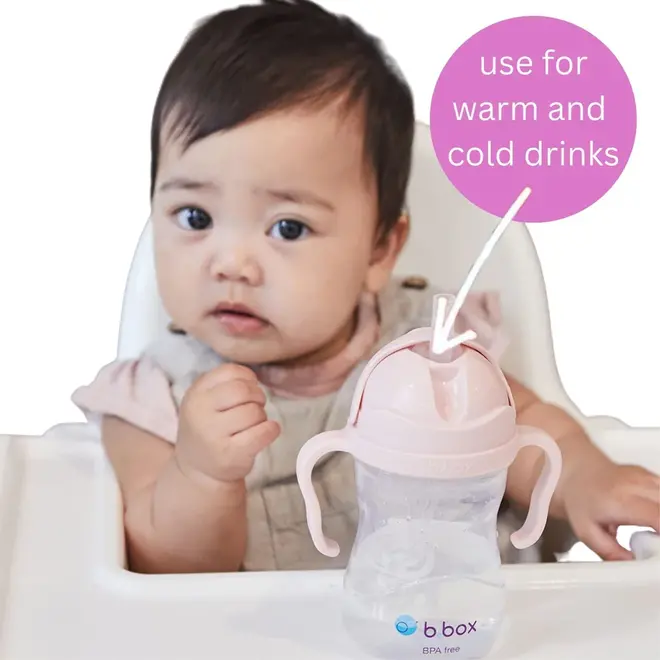 b.box - Sippy Straw Cup 240ml - Blush