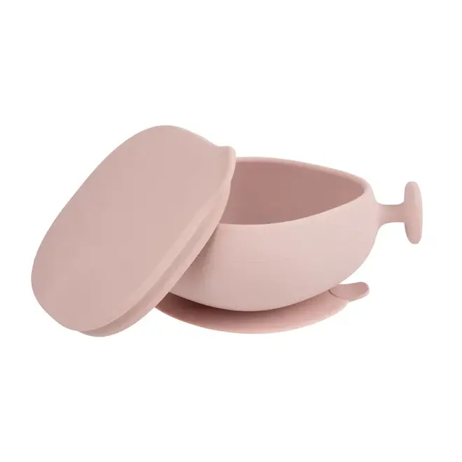b.box - Silicone Bowl + Lid - Blush