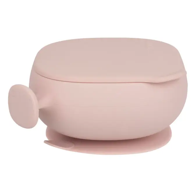 b.box - Silicone Bowl + Lid - Blush