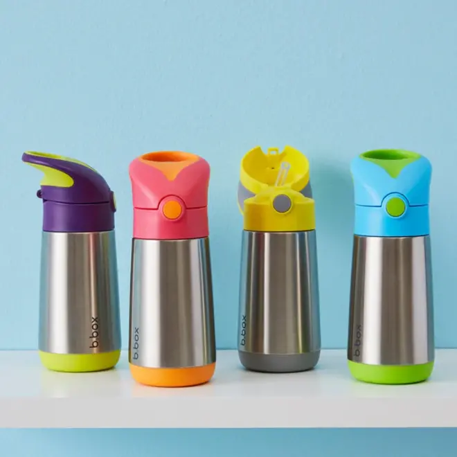 b.box - Insulated Drink Bottle - 350ml - Indigo Rose