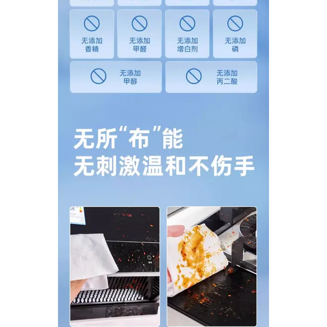 Deeyeo Kitchen Wet Wipes Oil Stain Removal 80pcs