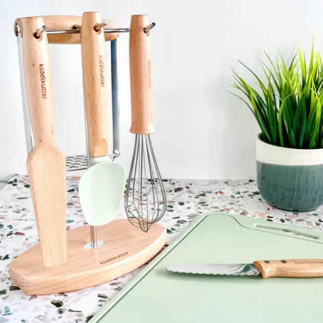 Kiddikutter Silicone Cutting Board - Sage