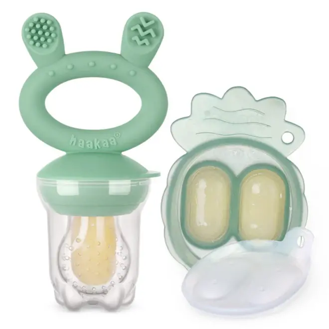 Freeze-N-Feed Mini Combo - Pea Green Feeder AND Pea Green Tray