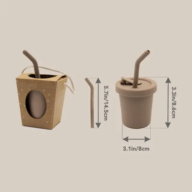 noüka Straw Cup 6 OZ - Soft Blush
