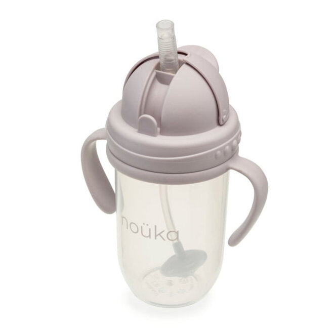 noüka Non-Spill Weighted Straw Cup 9 oz -Bloom