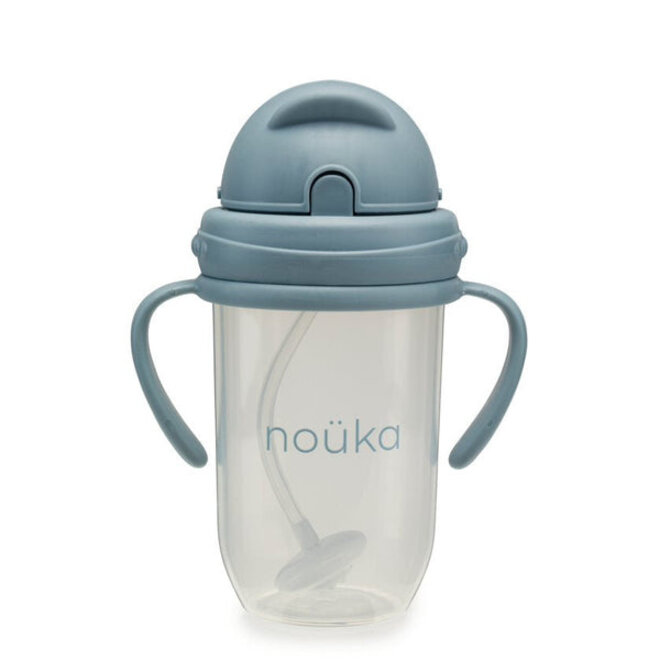 noüka Non-Spill Weighted Straw Cup 9 oz -Wave