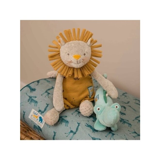 Sous Mon Baobab - Paprika Lion in Box 39cm - Moulin Roty