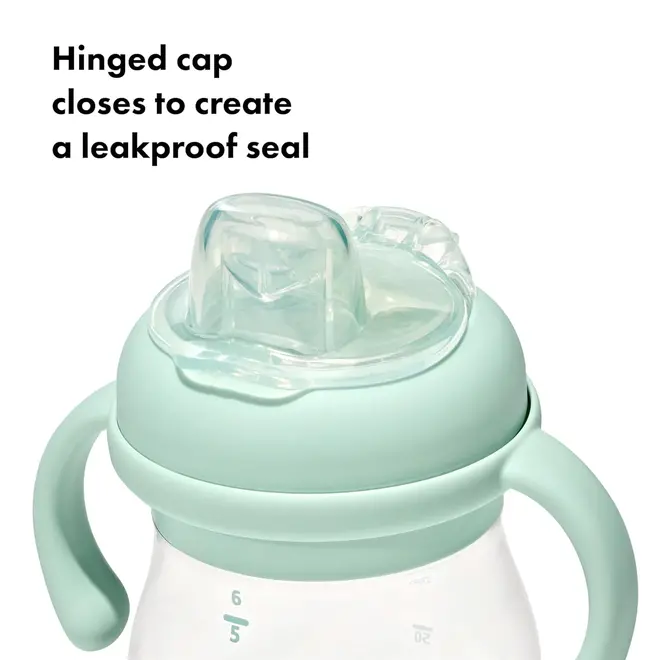 TRANSITIONS SOFT SPOUT SIPPY CUP WITH REMOVABLE HANDLES - 6oz - OPAL