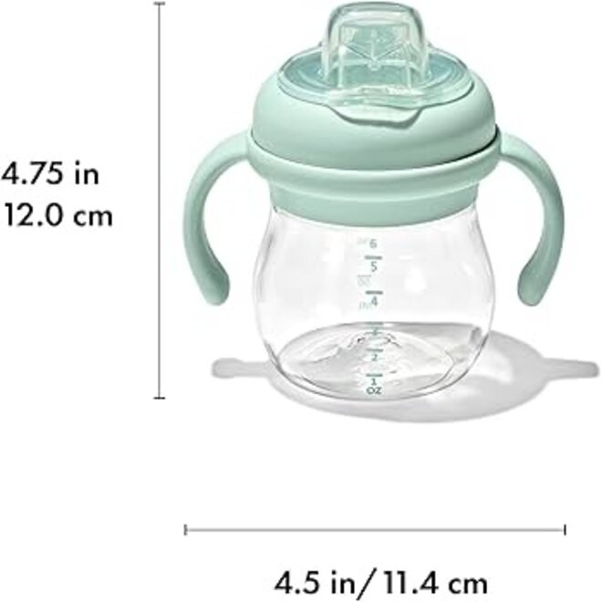 TRANSITIONS SOFT SPOUT SIPPY CUP WITH REMOVABLE HANDLES - 6oz - OPAL