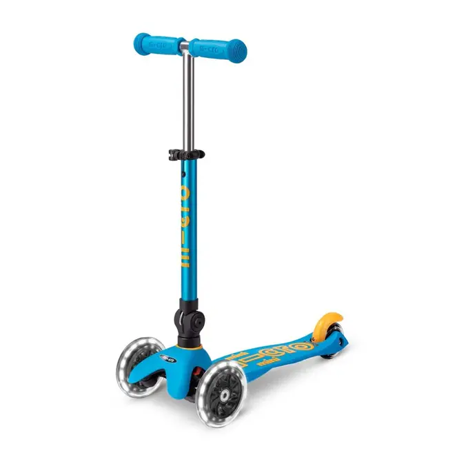 Micro Mini Foldable LED Scooter Ocean Blue