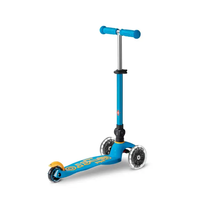 Micro Mini Foldable LED Scooter Ocean Blue