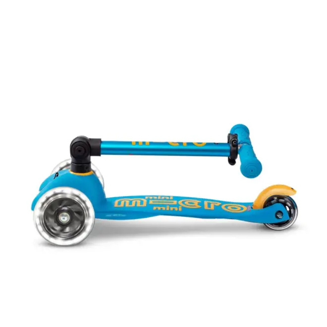 Micro Mini Foldable LED Scooter Ocean Blue