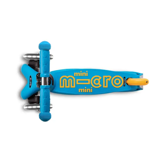 Micro Mini Foldable LED Scooter Ocean Blue