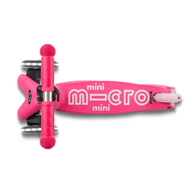 Micro Mini Foldable LED Scooter Pink