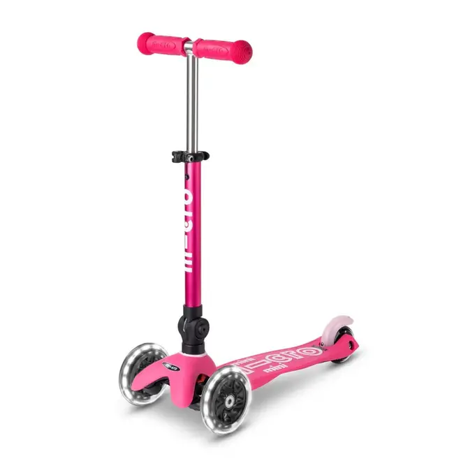 Micro Mini Foldable LED Scooter Pink