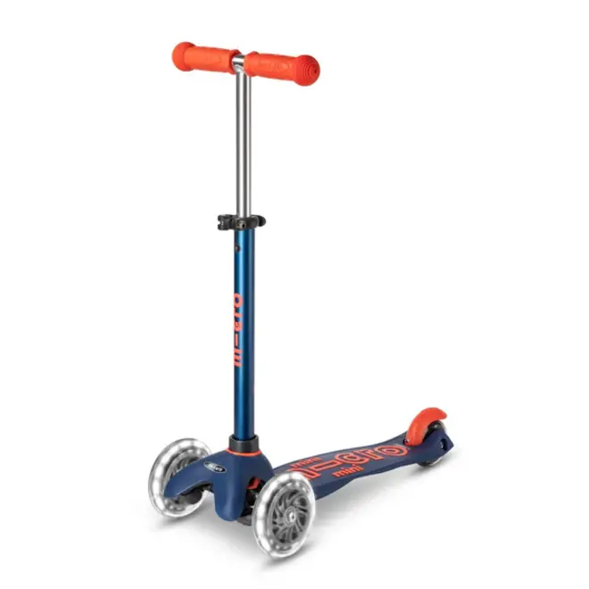 Micro Mini Foldable LED Scooter Navy