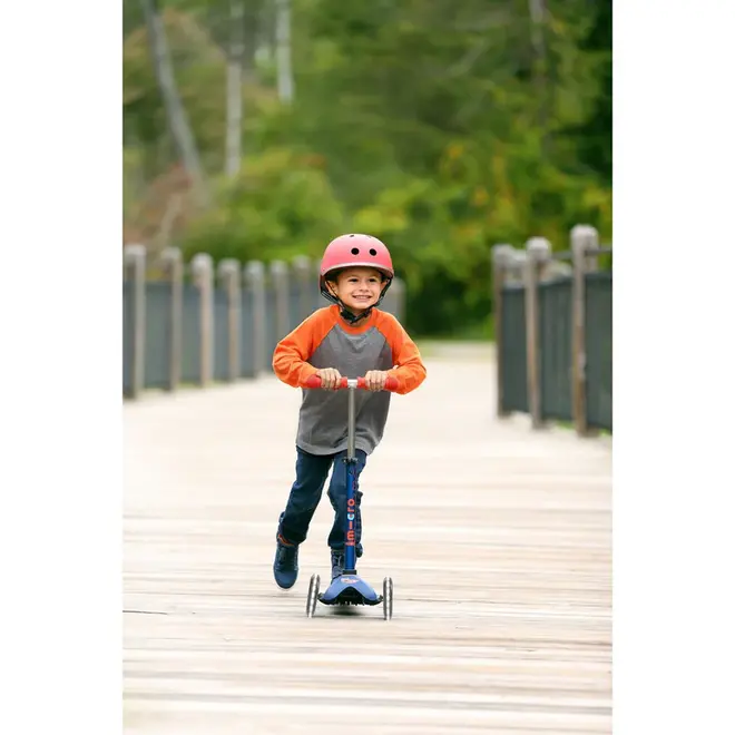 Micro Mini Foldable LED Scooter Navy