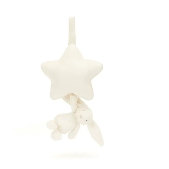 Bashful Cream Bunny Musical Pull