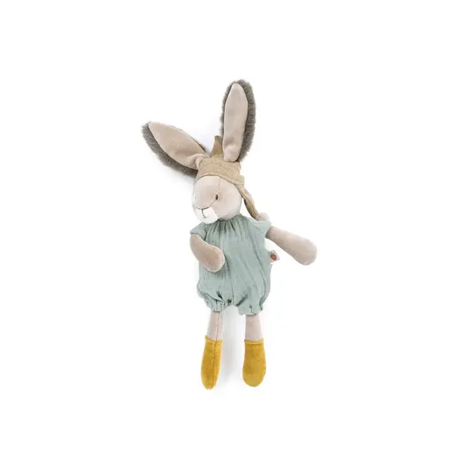 Trois Petits Lapins - Sage Rabbit Little Soft Toy Moulin Roty