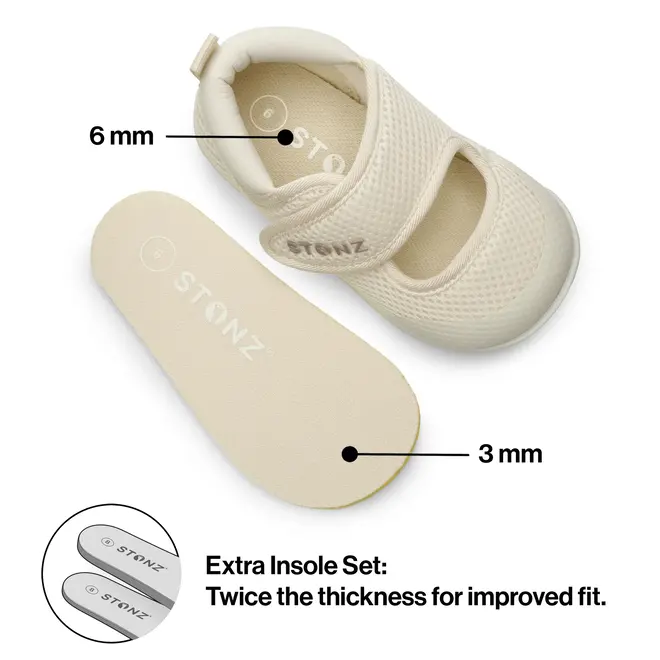 Stonz Cruiser™ Mary Jane Baby Ivory