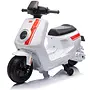12V Ride on Car for Kids, 1 Seater Kids Motorcycle Scooter with MP3 Player and Lights White