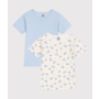 Children's short-sleeved van print cotton T-shirts - 2-Pack