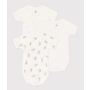 Wrapover short-sleeved rabbit themed bodysuits - Pack of 3