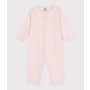 Babies' footless cotton pyjamas with a Peter Pan collar
