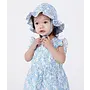 Baby girls' printed poplin floppy hat