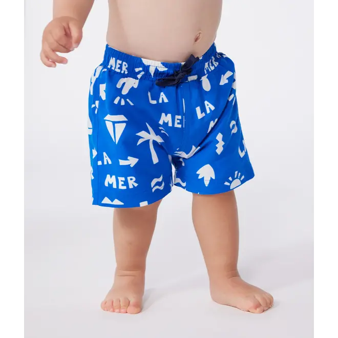 Babies' beach print swim shorts