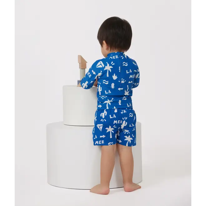 Babies' beach print swim shorts
