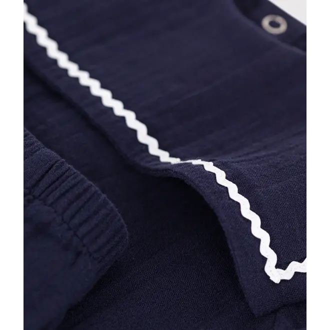 Babies' two-piece cotton outfit with nautical details