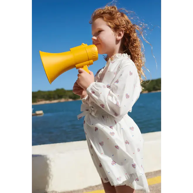 Children's sleeveless heart-print cotton dress