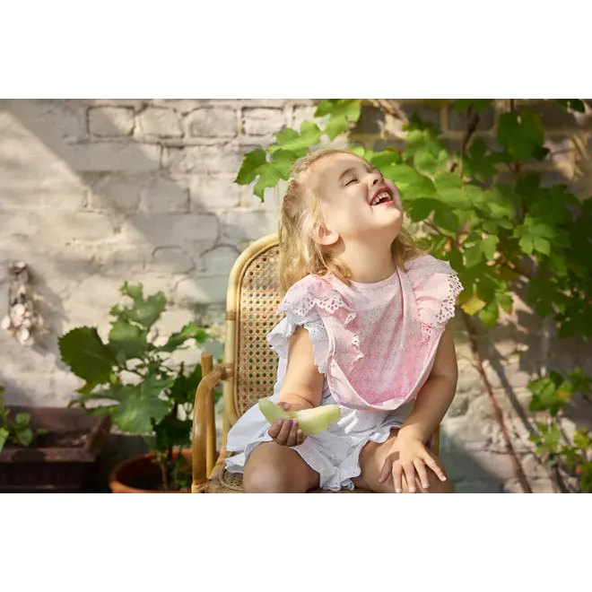 Elodie Details - Baby Bib - Embroidery Anglaise Pink