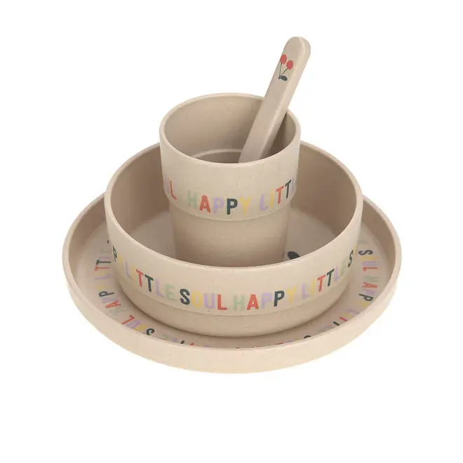 Lassig - Happy Fruits - Dish Set PP/Cellulose - Cherry