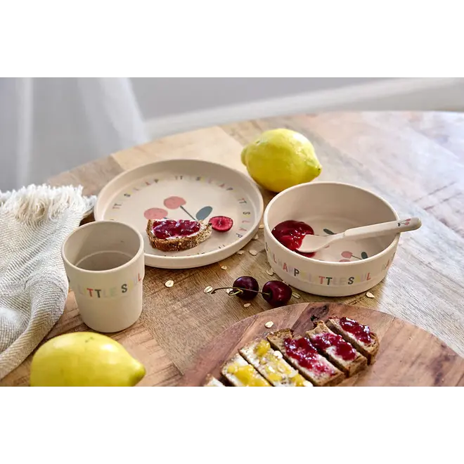 Lassig - Happy Fruits - Dish Set PP/Cellulose - Cherry